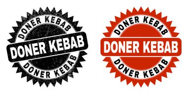 KEBAB Siyah Gül Mühür Mührü Aşınmış Biçimli