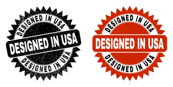 美国黑色玫瑰邮票封底凹凸不平的设计 — 图库矢量图片