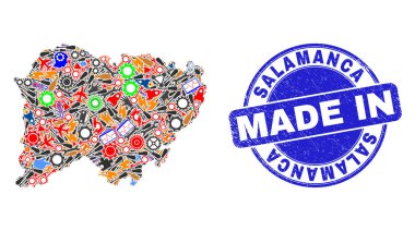 Mühendislik Mozaik Salamanca Eyaleti Haritası ve Tehlike Mührü Yapımı