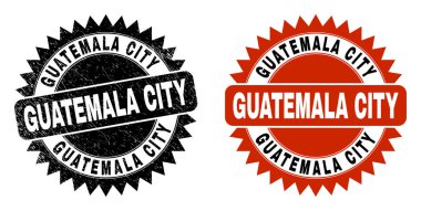 GUATEMALA ŞEHRİ Siyah Rosette Damga Mührü