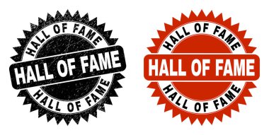 Pürüzlü Siyah Gül Damgası Ünlüler Salonu