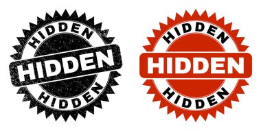 Kirli Biçimli Gizli Siyah Gül Damgası