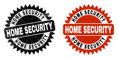 HOME GÜVENLİĞİ Aşınmış Dokusu olan Siyah Gül Filigranı