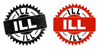 Kirli desenli III Black Rosette Damga Mührü