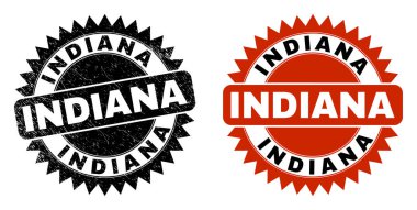 INDIANA Siyah Gül Damgası Çizik Doku