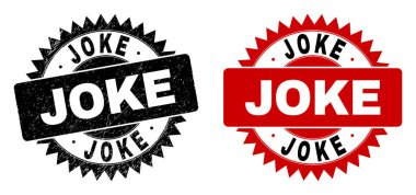 JOKE Siyah Rosette Tehlike Biçimli Damga Mührü