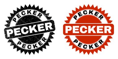 PECKER Kara Gül Filigranı Tehlike Yüzeyi