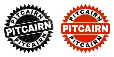 Kirli yüzeyi olan PITCAIRN Siyah Gül Mührü