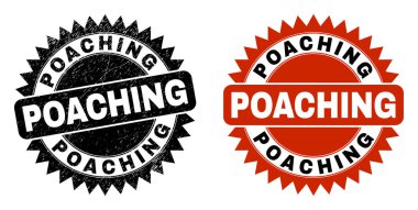 Çürümüş yüzeyi olan Siyah Gül Mührü