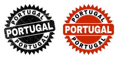 Kirli Biçimli PORTUGAL Siyah Rosette Filigranı