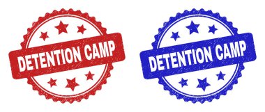 DETENTION Kampı Rosette Damgaları Çizik Yüzey Kullanıyor