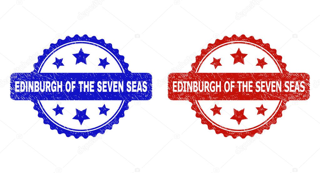 EDINBURGH OF THE SEVEN SEAS Rosette Seals with Unclean Surface