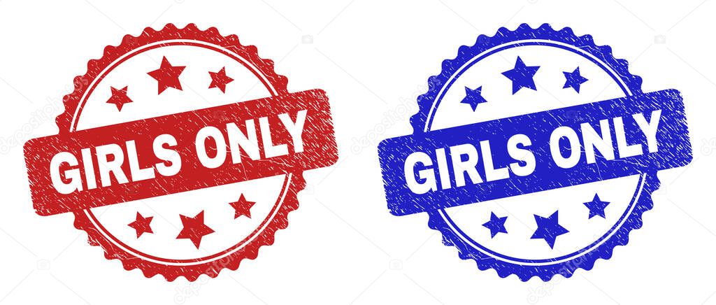 GIRLS ONLY Rosette Stamp Seals with Corroded Style