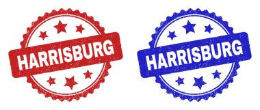 Yüzeyi çizilmiş HARRISBURG Rosette Filigranı