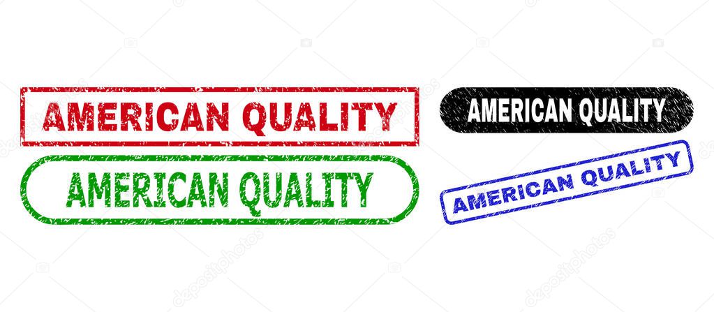 AMERICAN QUALITY Rectangle Stamp Seals Using Distress Texture