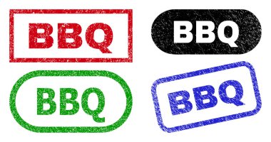 Kirli Yüzey Kullanımı BBQ Dikdörtgen Filigranı