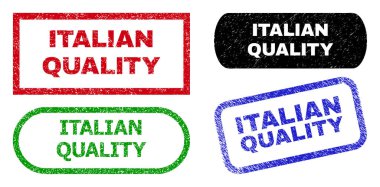 İTALYA Kalifiye Dikdörtgen Damgaları Çizilmiş Doku