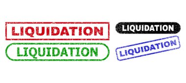 LIQUIDATION Rectangle Watermarks Using Distress Style clipart