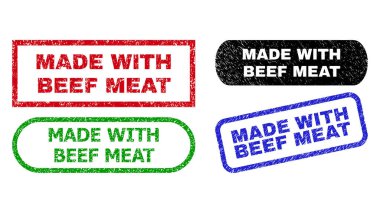 Kauçuk yüzeyli BeeF Eti Dikdörtgen Mühürlerinden Yapıldı