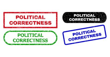 POLİTİK CORRECTNESS Kirli Biçimli Filigranları Dikdörtgen