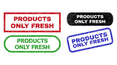 Ürünler Kirli Yüzey Kullanarak Sadece FRESH Dikdörtgen Mühür Mühürleri