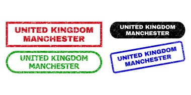 BİRLİK KINGDOM MANCHESTER Grunge Style ile Dörtgen Mühürleri