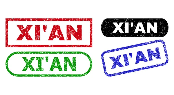 Kauçuk desenli XIAN Dikdörtgen Filigranı