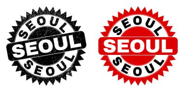 Kirli Biçimli SEOUL Siyah Rosette Damga Mührü