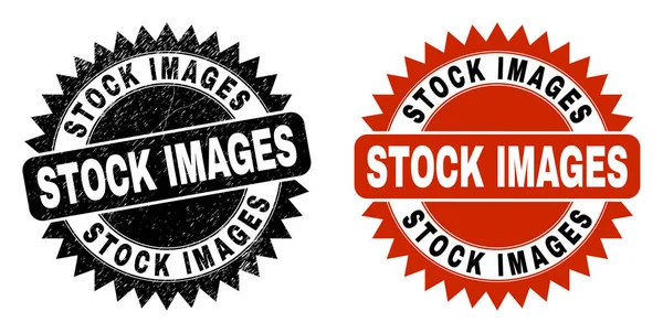 STOCK IMAGES Чорна печатка розетки з нечистою текстурою — стоковий вектор