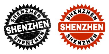 SHENZHEN Siyah Rosette Kirli Biçimli Mühür