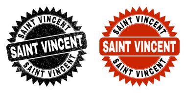 SAINT VINCENT Kauçuk desenli Siyah Rosette filigran