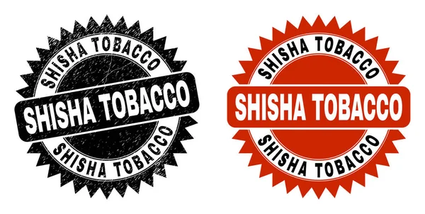 SHISHA TOBACCO Joint de rosette noir avec surface rugueuse — Image vectorielle
