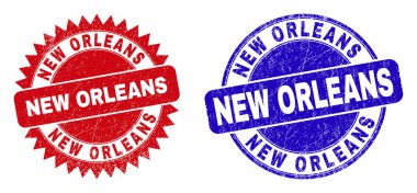 NEW ORLEANS Round and Rosette Watermarks with Rubber Surface