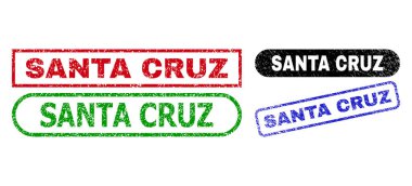 SANTA CRUZ Rectangle Stamps with Unclean Texture