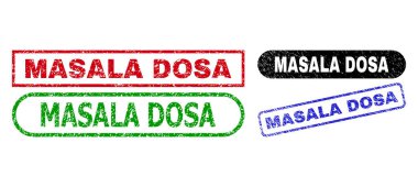 MASALA DOSA Rectangle Stamps Using Rubber Style