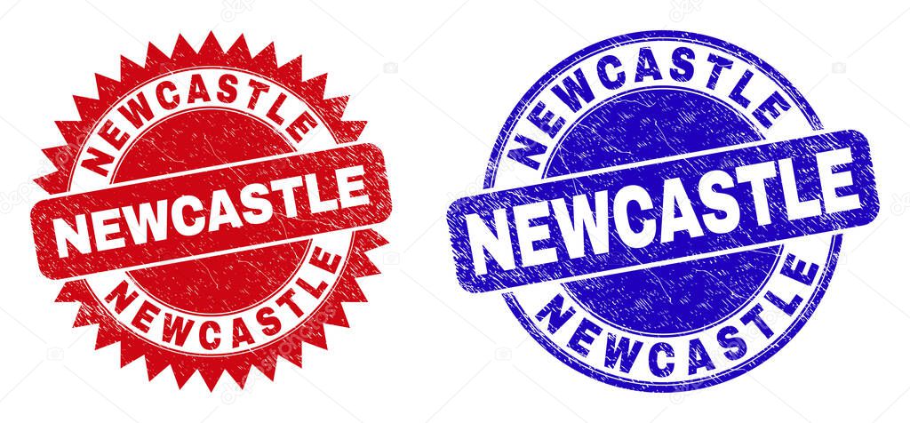 NEWCASTLE Rounded and Rosette Stamp Seals with Rubber Texture