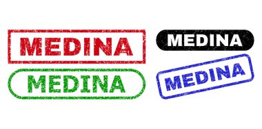 MEDINA Rectangle Stamp Seals Using Corroded Surface