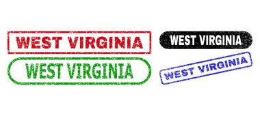 WEST VIRGINIA Rectangle Watermarks Using Unclean Surface