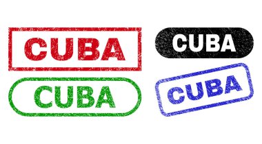 CUBA Rectangle Stamp Seals Using Scratched Surface