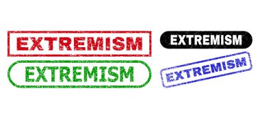 Kauçuk yüzey kullanan EXTREMISM Dikdörtgen Mühürleri