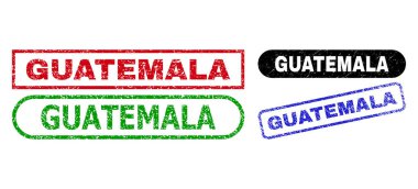 GuATEMALA Kirli Biçimli Dikdörtgen Damgaları