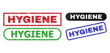 HYGIENE Dikdörtgen Mühürlü Aşınmış Doku