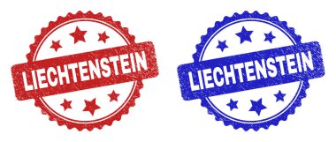 Kauçuk Yüzey Kullanarak LiECHTENSTEIN Rosette Damga Mührü