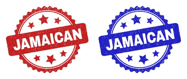 JAMAICAN Rosette Watermarks usando estilo impuro — Vetor de Stock