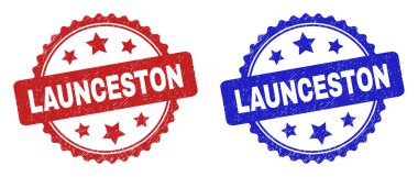 LAUNCESTON Rosette Tehlike Biçimli Damgalar