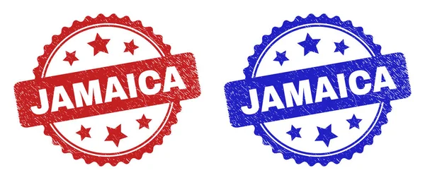 Uszczelki rozetowe JAMAICA wykorzystujące skorodowaną teksturę — Wektor stockowy