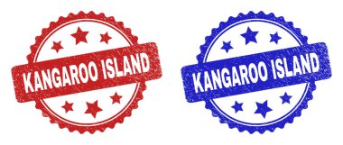 KANGAROO ADASI Güller Grunged Doku Kullanımı Mührü