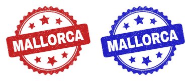 Aşınmış desenli MALLORCA Rosette Pulları