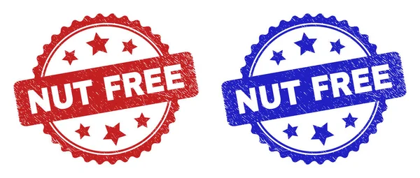 NUT FREE Rosette Seals Usando Superfície Corrodida —  Vetores de Stock