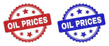 OIL PRICES Rosette Stamps Using Scratched Surface